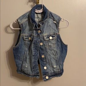 Aeropostale Sleeveless Jean Jacket